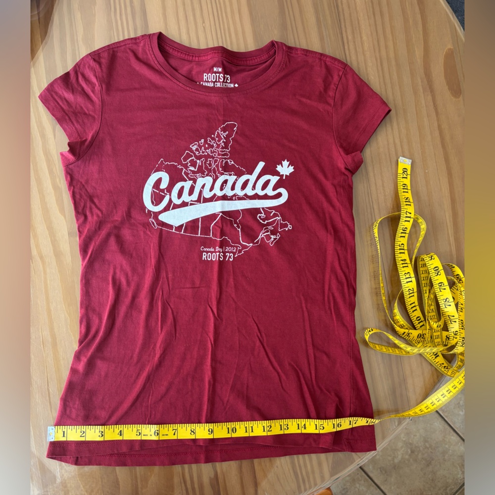 Women’s Roots Red Canada Map Tee - Picture 6 of 8